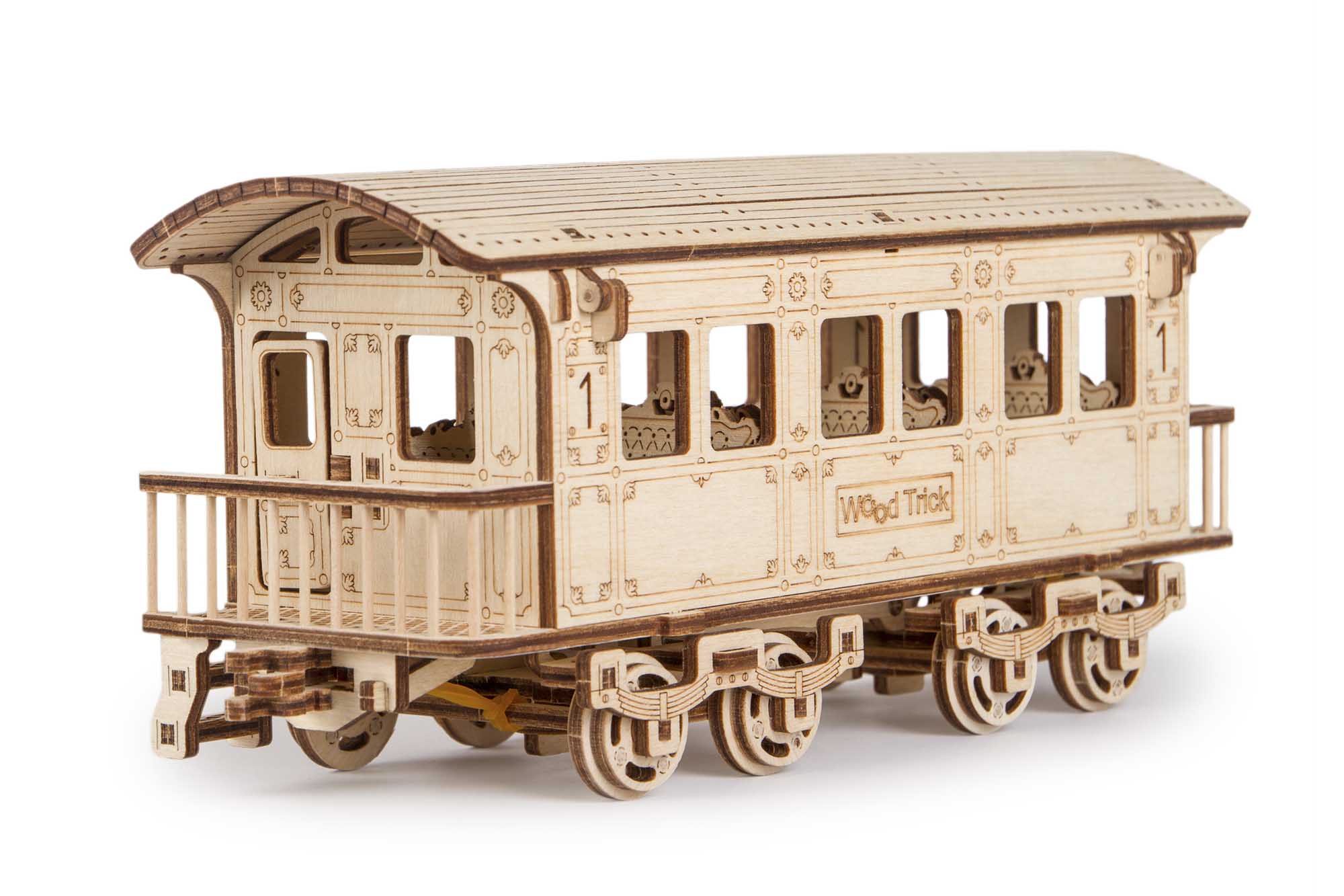 TrainCraft 3D Puzzel - Historische Locomotief met Waggon