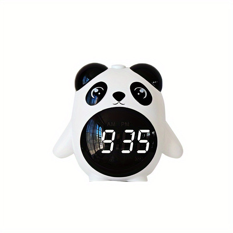 PandaGlow Clock - Schattige Oplaadbare Wekker met Temperatuur