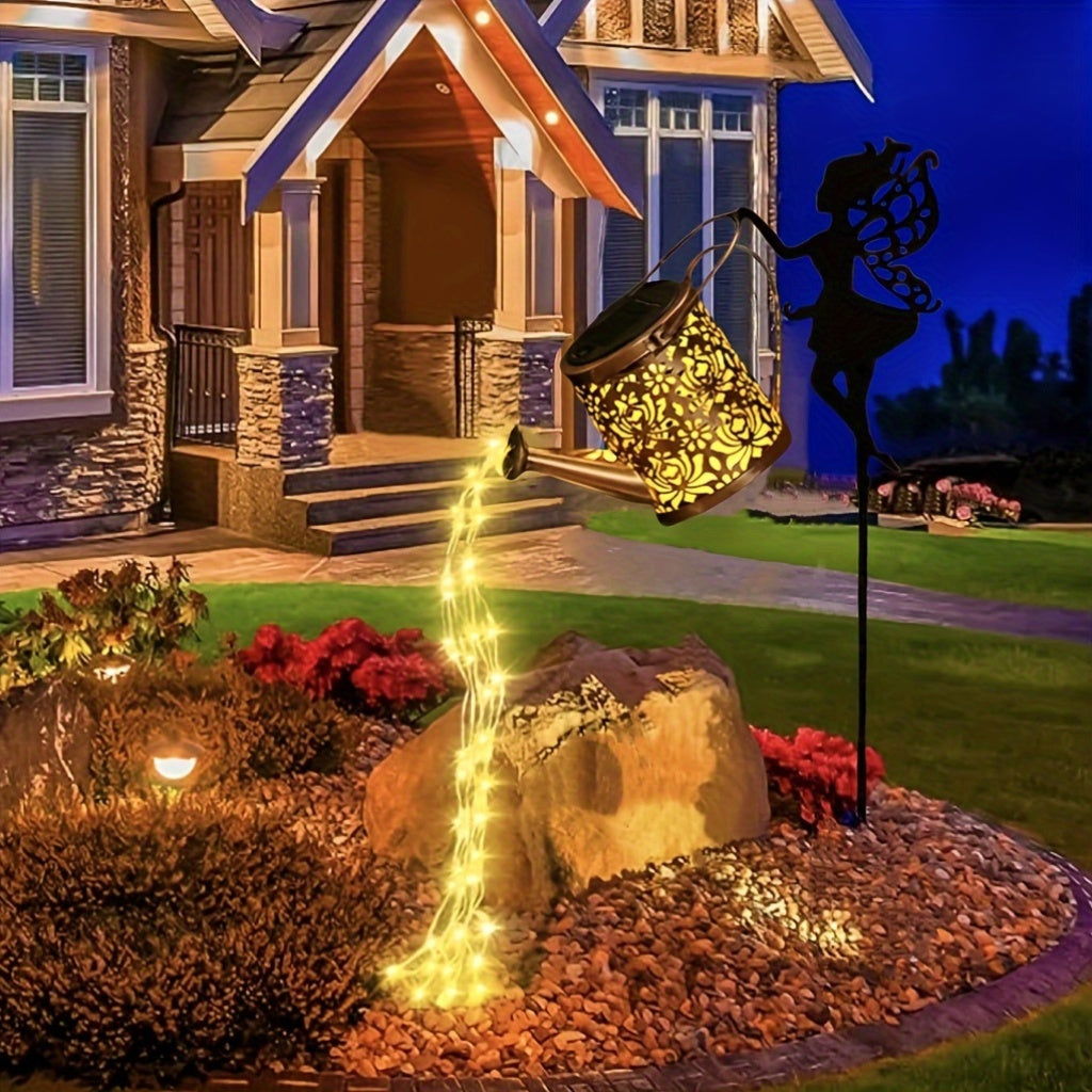 SolarSprinkle – Betoverende Zonne-Gieter met Verlichting
