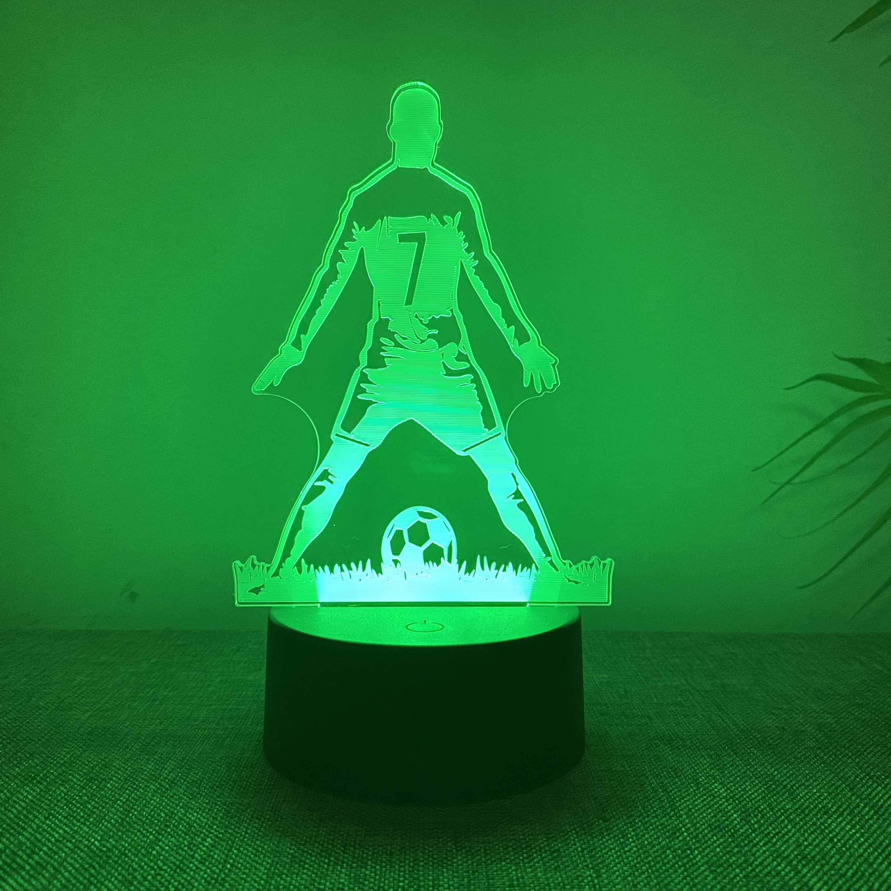 SportGlow – 3D Voetballer LED Sfeerlicht met Kleurverloop