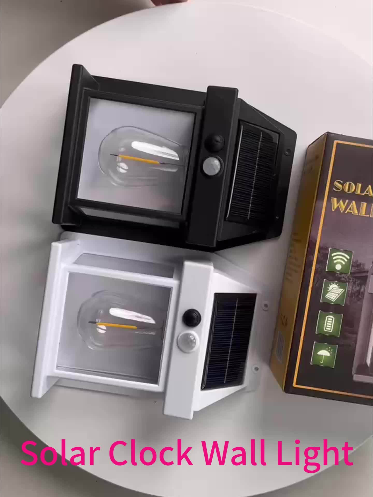 SolarGlow Wall Lamp - Zonne-energie Bewegingssensor LED