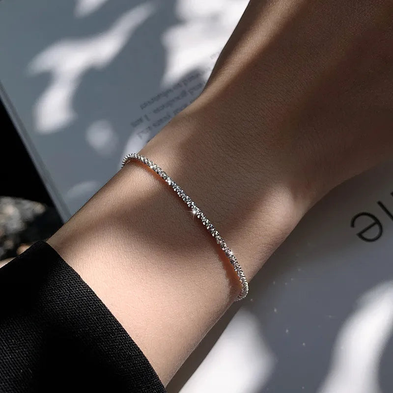 SilverFlow Bracelet – Elegante Sterling Zilveren Armband