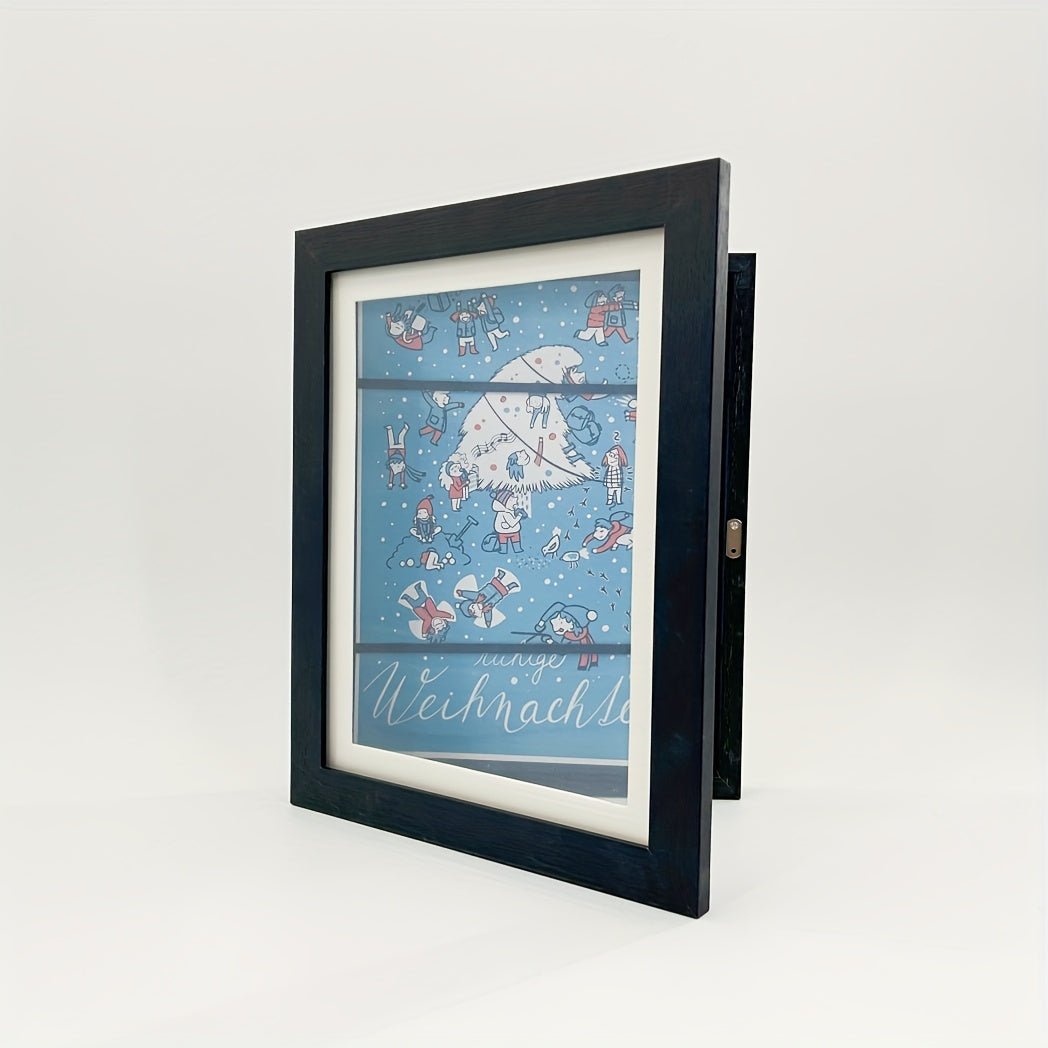 KidArtFrame – Cartoon Kinderfotolijst met Houten Frame