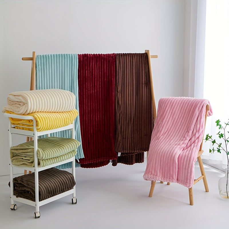 Luxe Flanel Polyester Deken – Ultiem Comfort & Warmte