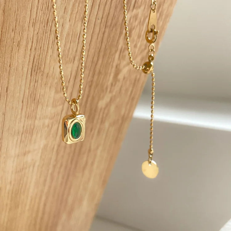 Celeste Vintage Edelsteen Halsketting