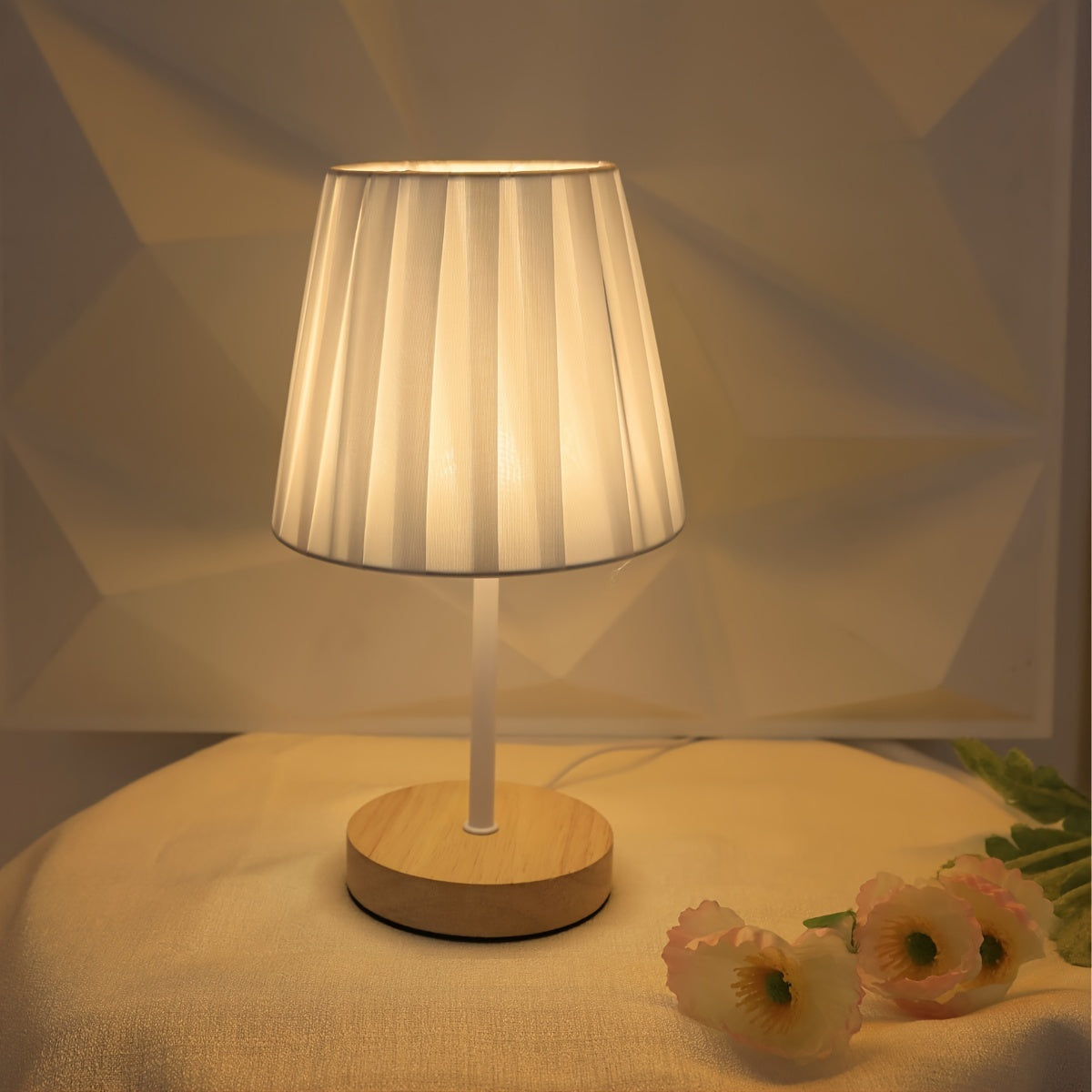 NordicLume - Elegante Houten Tafellamp met USB