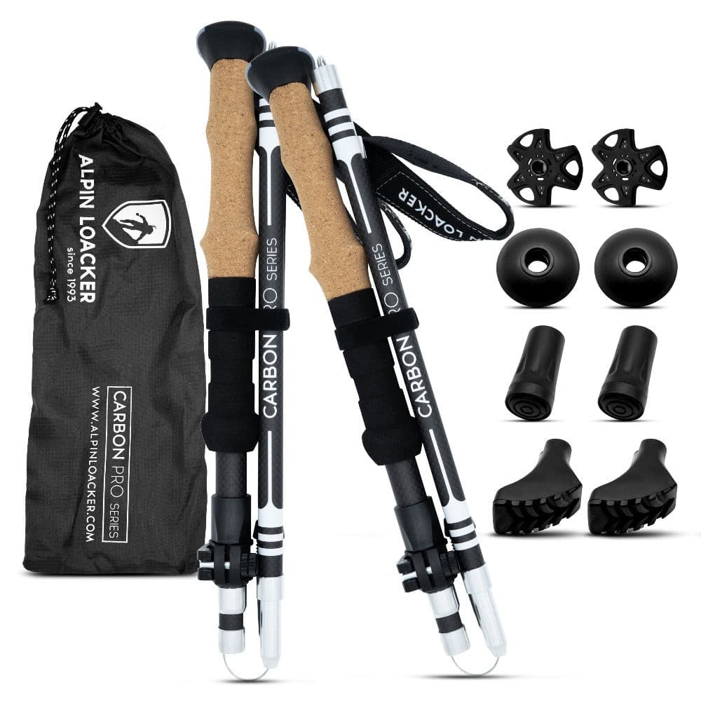 UltraLight Trekking Poles – Lichtgewicht Vouwstokken met Kurken Handgrepen