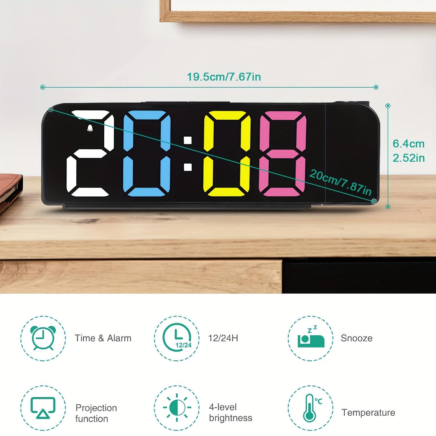 TimeView – Moderne Digitale Wekker met Projectie