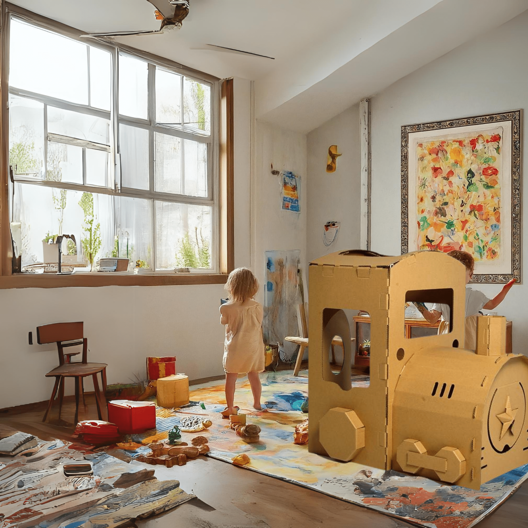 Montessori Creatief Kartonset - DIY Figuren Bouwen en Spelen