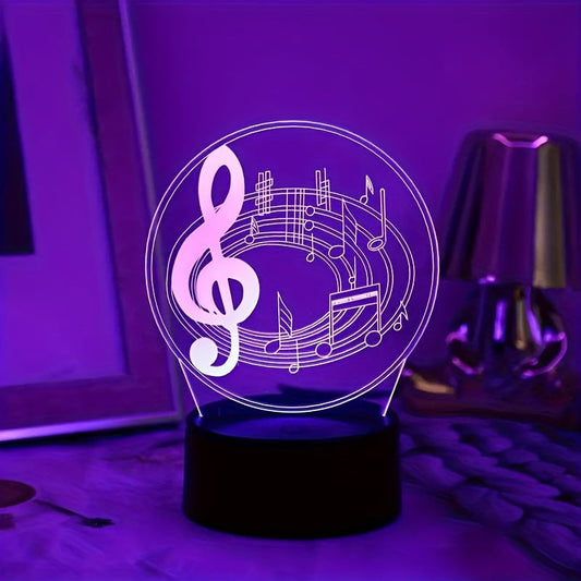 MelodyGlow Lamp - USB Tafellamp met Muzieknoten