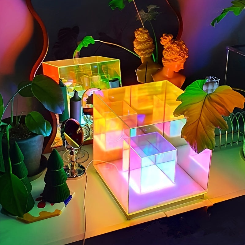 LumiSky - Verstelbare Sterrenhemel Tafellamp Geometrisch