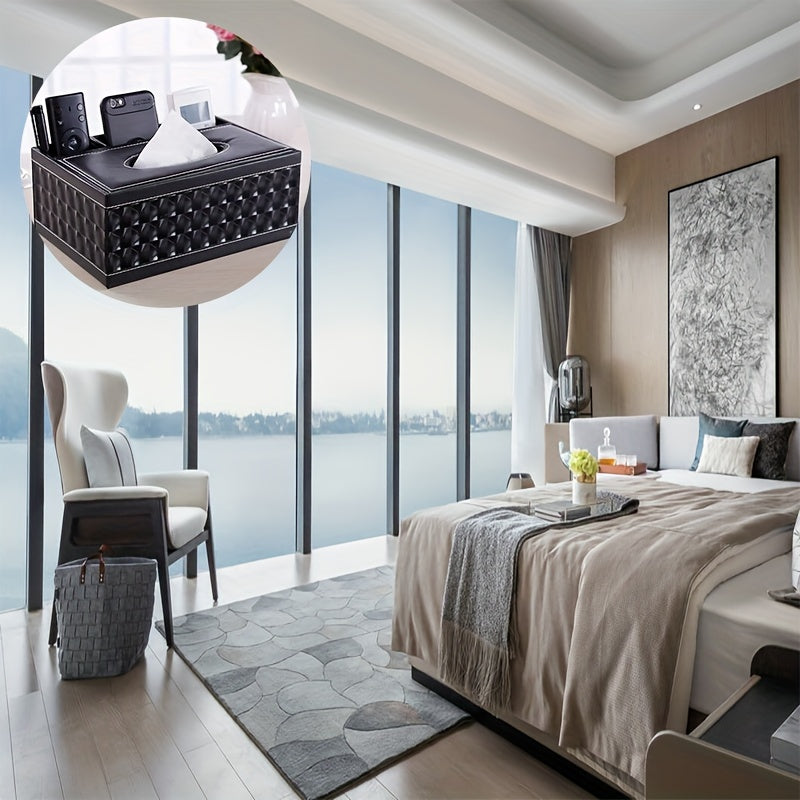 Chic Organizer - Luxe Kunstlederen Opbergdoos met 4 Vakken