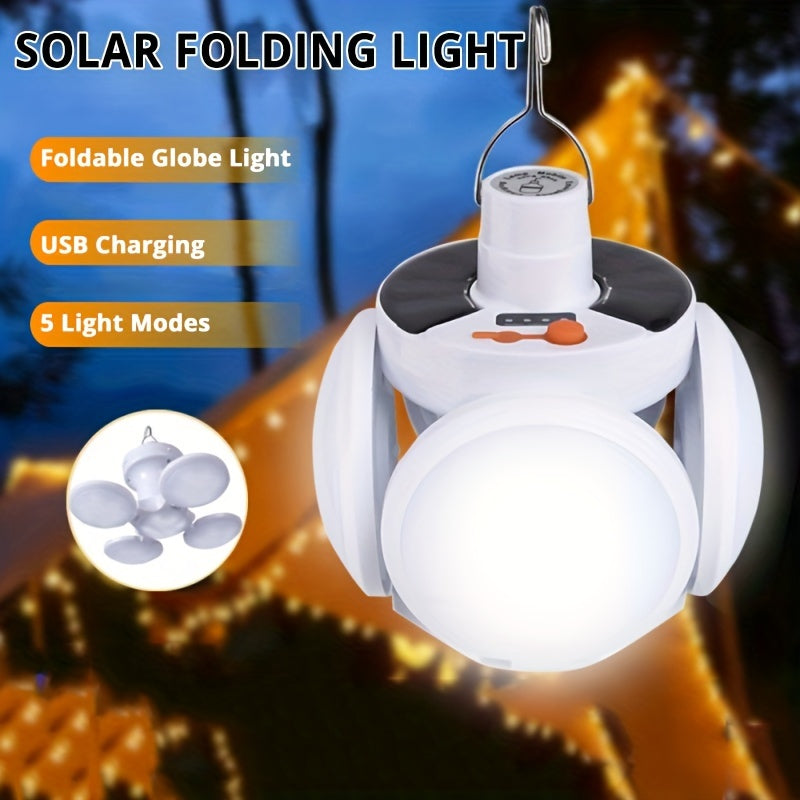 SolarFold Lamp - Draagbare Oplaadbare LED Kamperverlichting