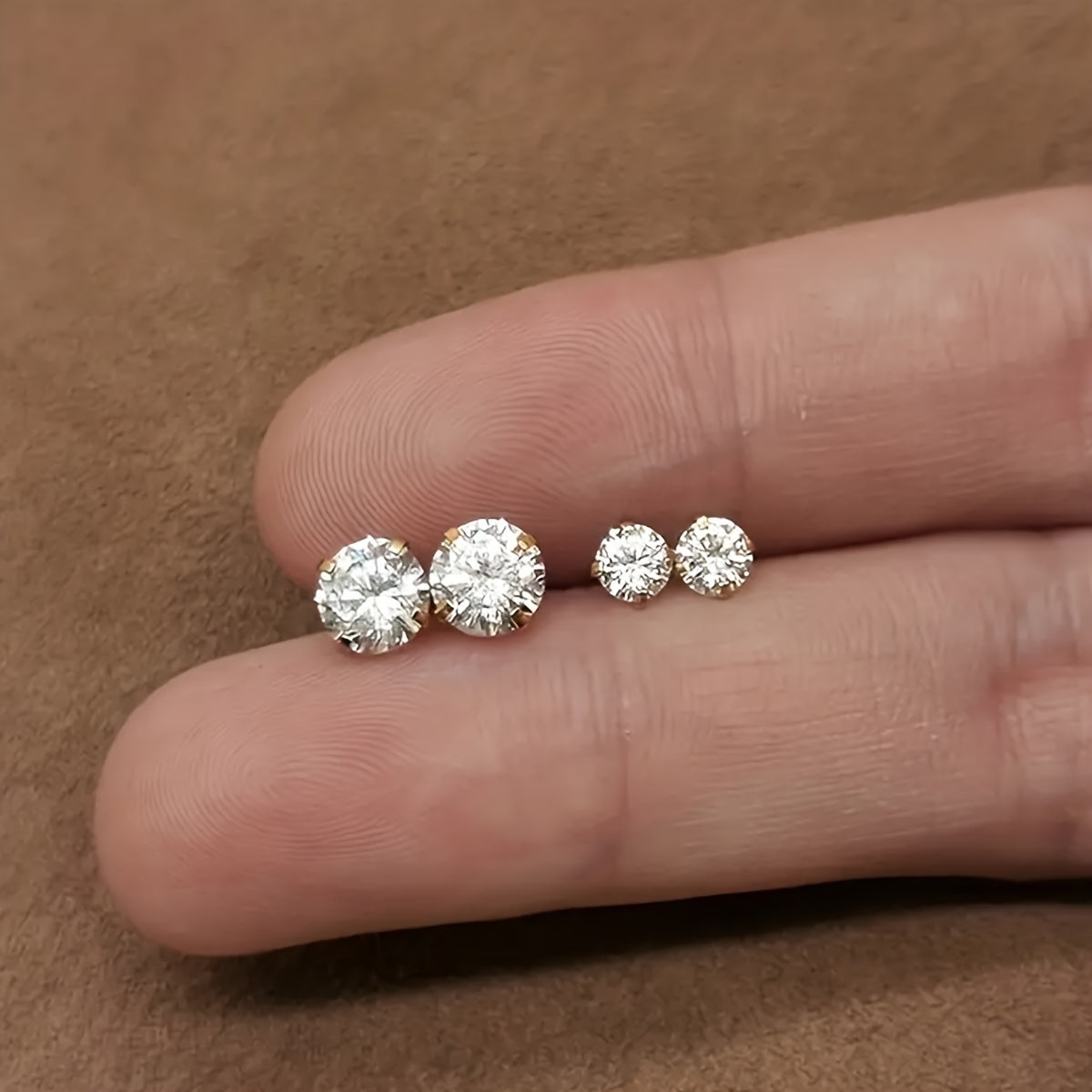Lumen Sparkle - Tijdloze Titanium Zirkonia Oorknopjes