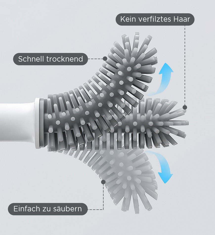 SiliClean – Antibacteriële Wandtoiletborstel met Siliconen