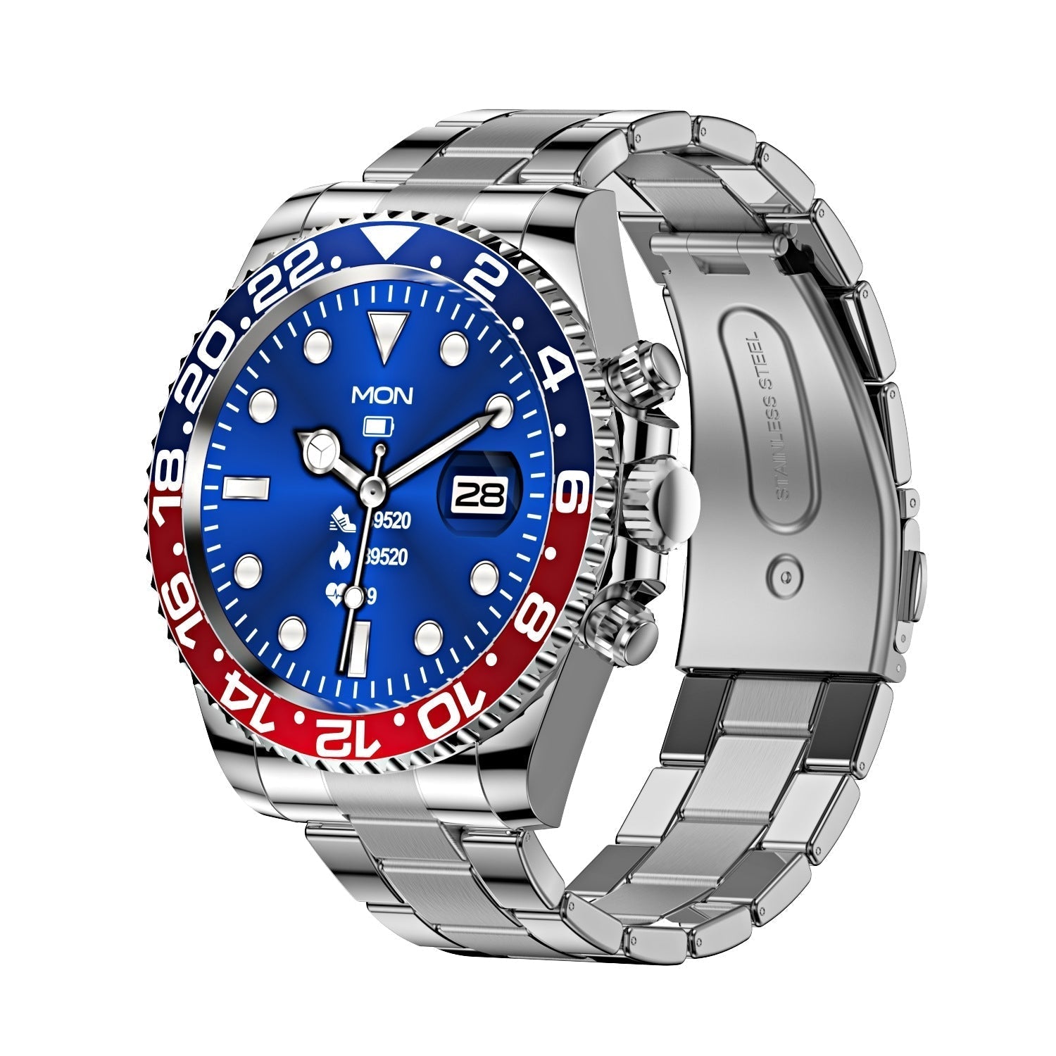 PowerTech Smartwatch - Stijlvolle Gezondheidsmonitor voor Actieve Levensstijl