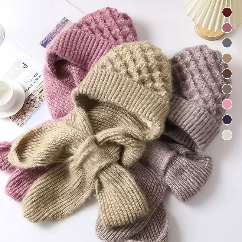 CozyWind Beanie & Sjaal Set - Dames Wintermode