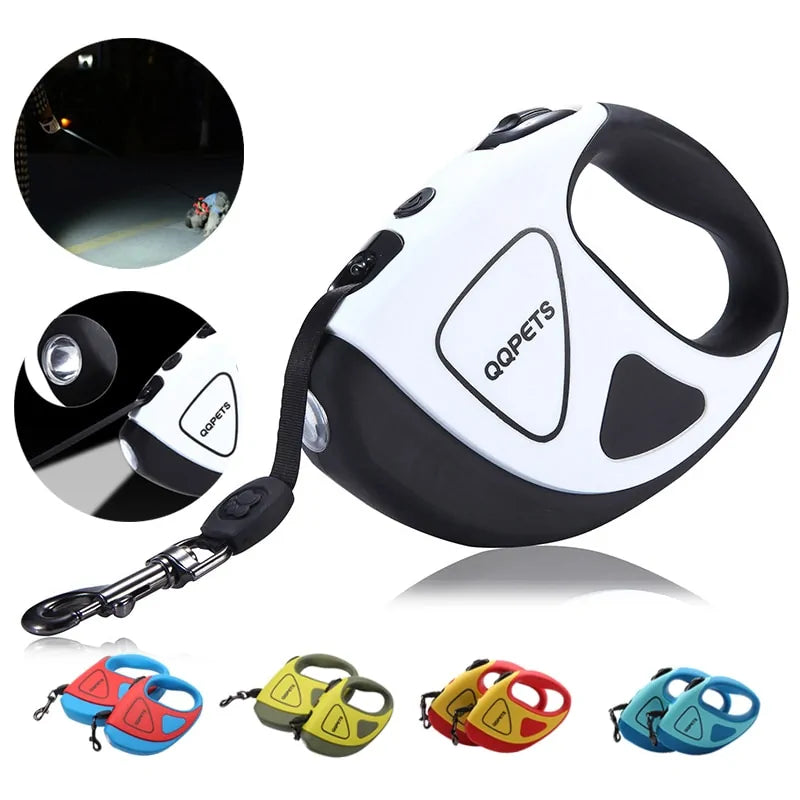 SafePaw - Luxe LED Intrekbare Hondenriem met Ergonomische Grip