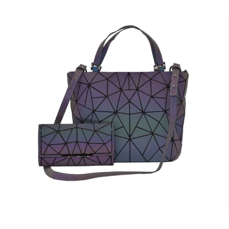 GinaGlow - Geometrische Glow-in-the-Dark Rugtas