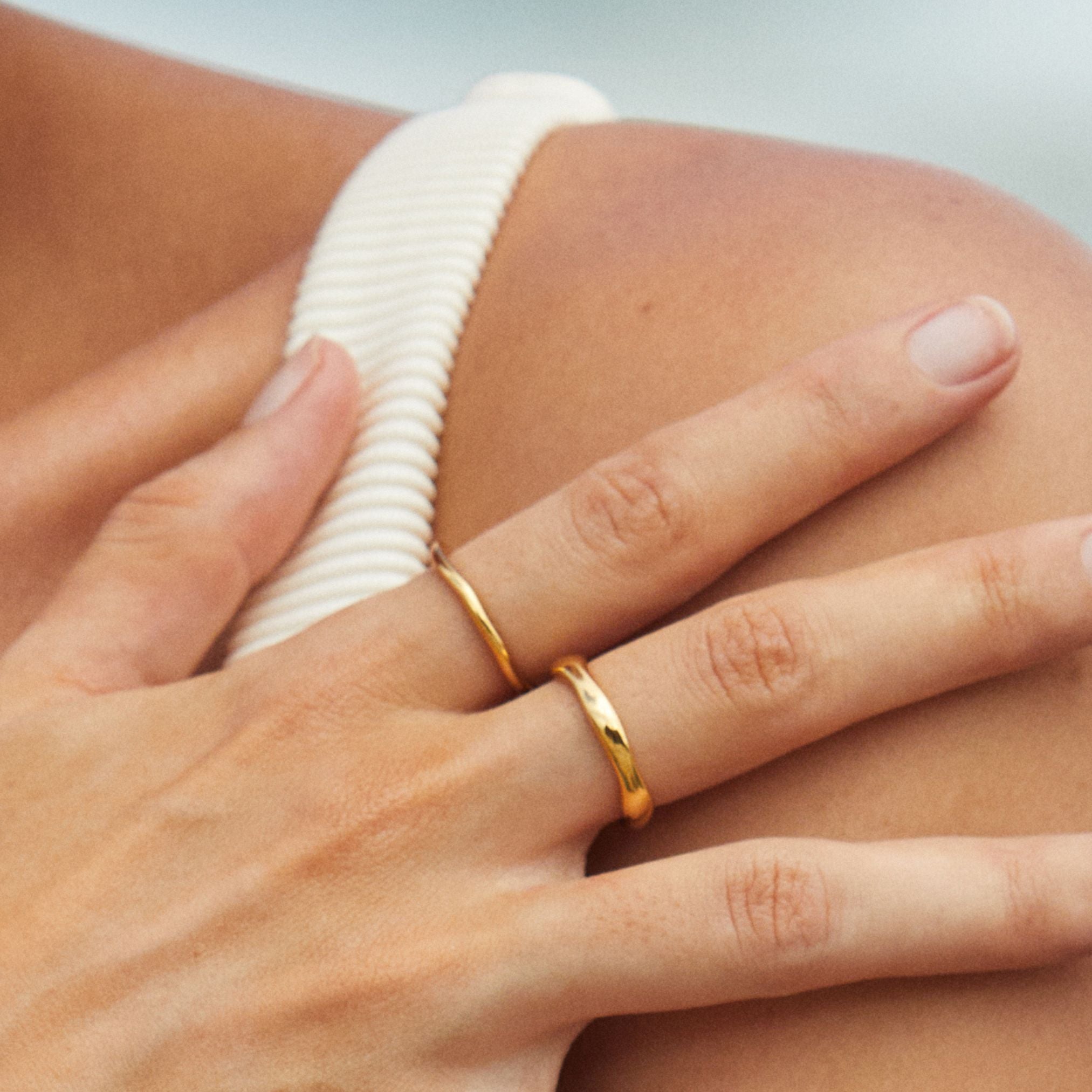 Elegantes Stapelring-Set - Luna