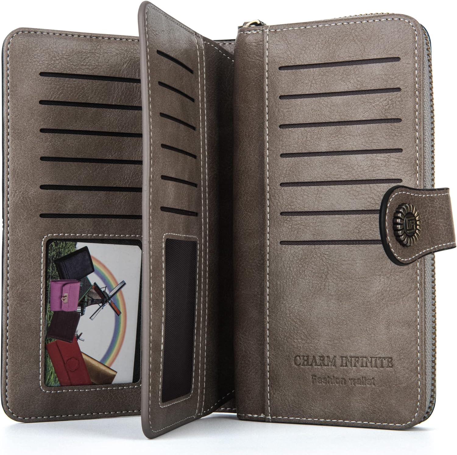 LeatherMax - Stijlvolle Leren Portemonnee met Polsband