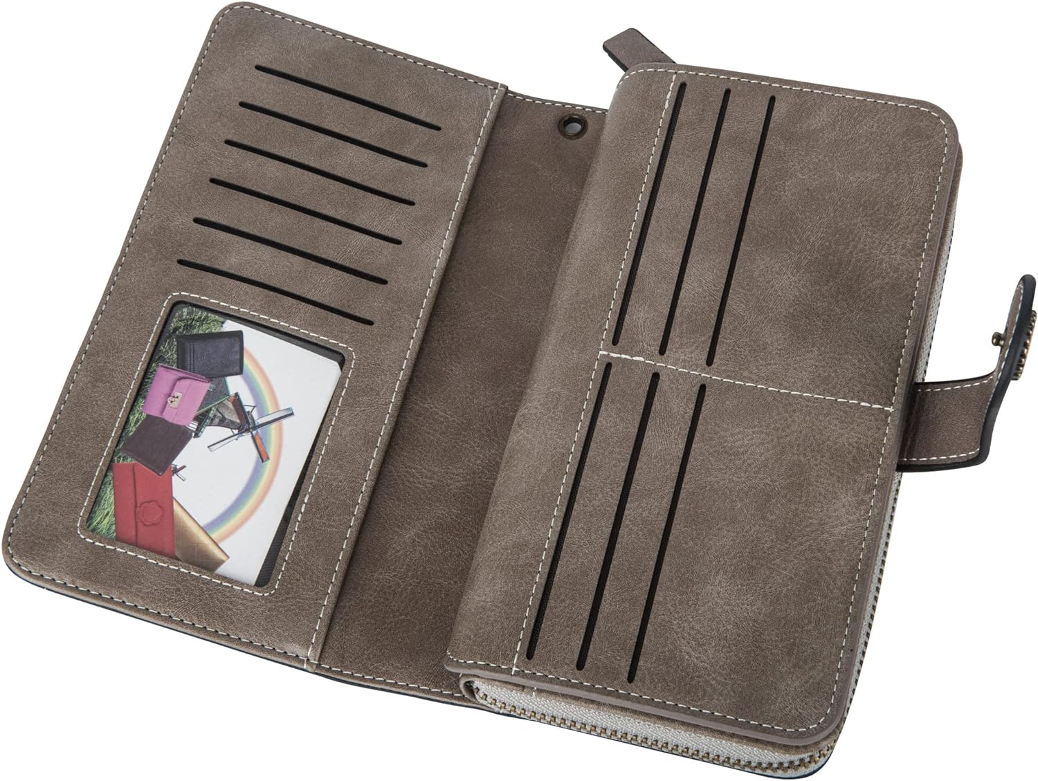 LeatherMax - Stijlvolle Leren Portemonnee met Polsband