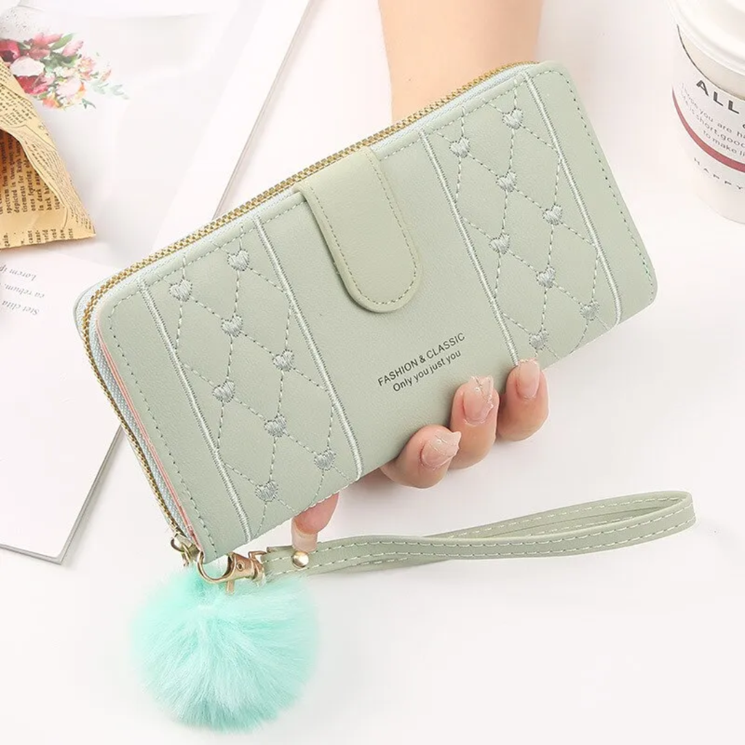 EmbroiWallet - Elegante Portemonnee met Polsband