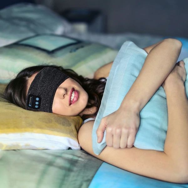 SnoozeMelody - Geluiddempend Bluetooth Slaapmasker voor Rustige Nachten