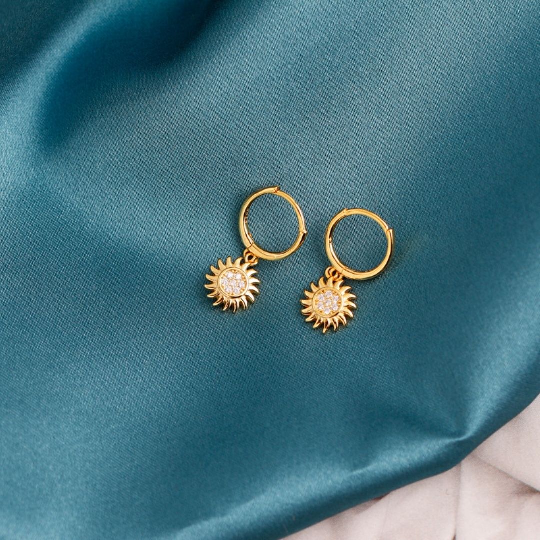 Elegante Elara Oorbellen voor Dames - Stijlvolle Zonneschijn Accessoire