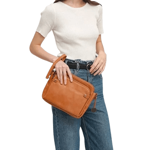 LuxeCarry Bag - Elegante Leren Crossbody voor Stijl