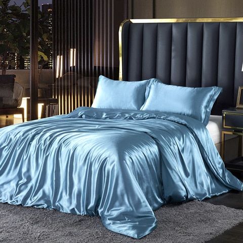 Luxe Satin Bedset – Elegante Beddecoratie voor Slaapcomfort