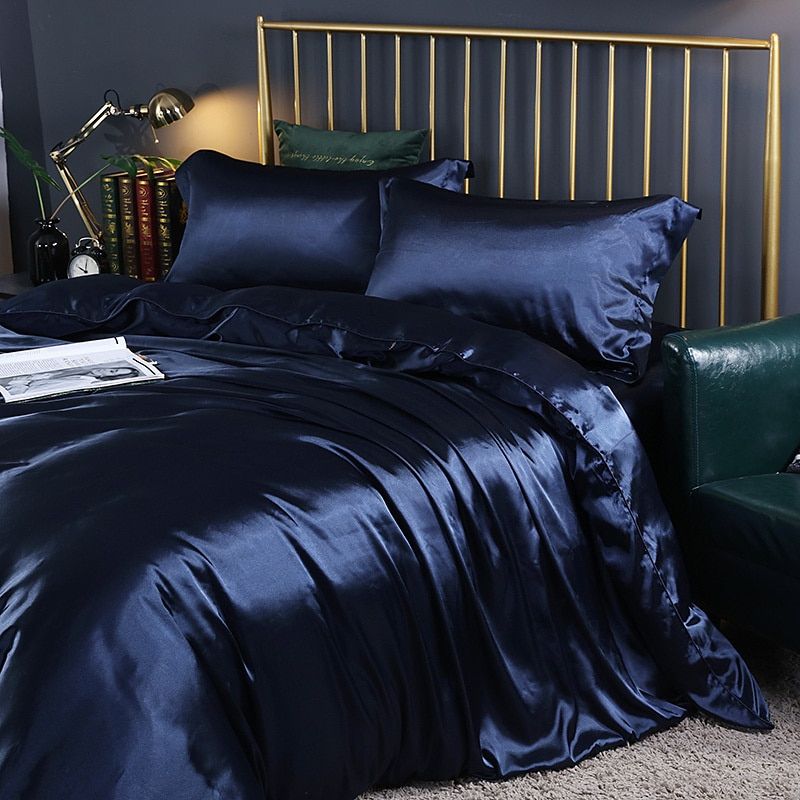 Luxe Satin Bedset – Elegante Beddecoratie voor Slaapcomfort