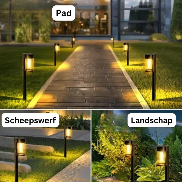 LumiPath – Luxe Zonne-energie Padverlichting voor Tuin
