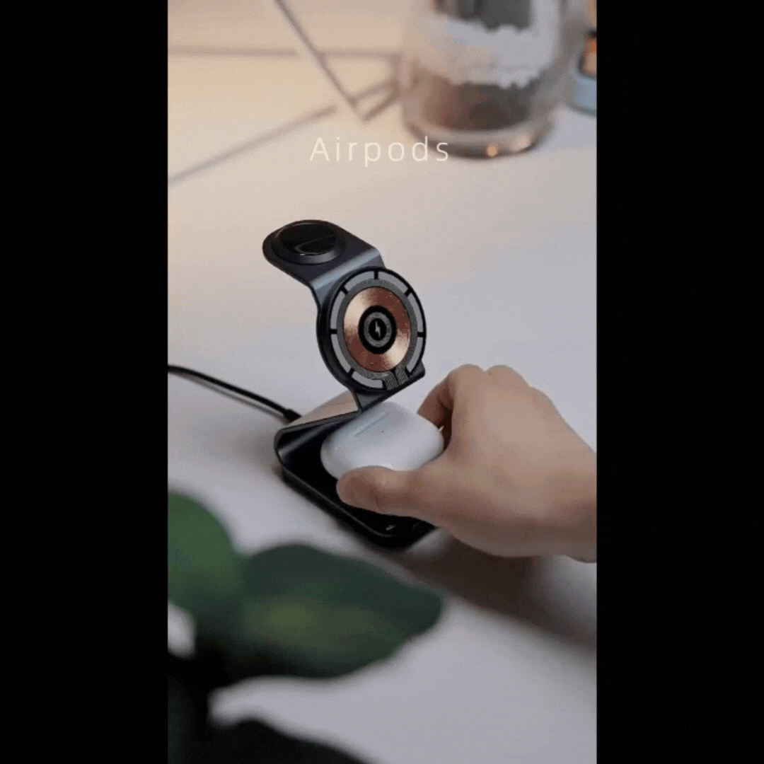 Chargy Pro - Stijlvolle Magnetische Draadloze 3-in-1 Oplader