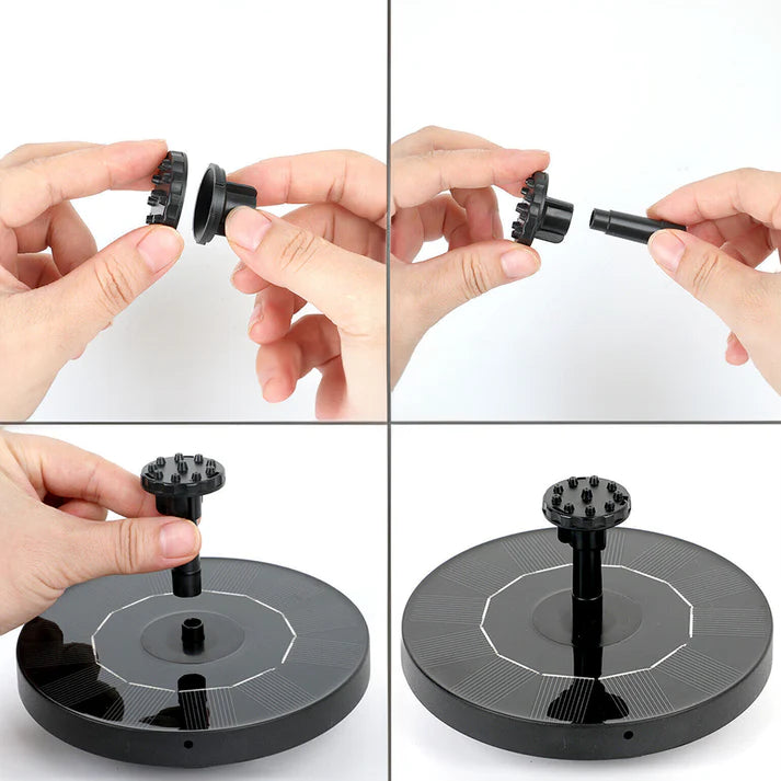 TranquilFlow – Rustgevende Tuinfontein met Zonlicht