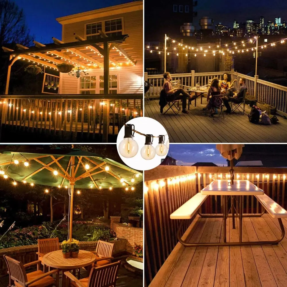 LED Solar Lichtsnoer Deluxe - Creëer de perfecte sfeer in jouw tuin!