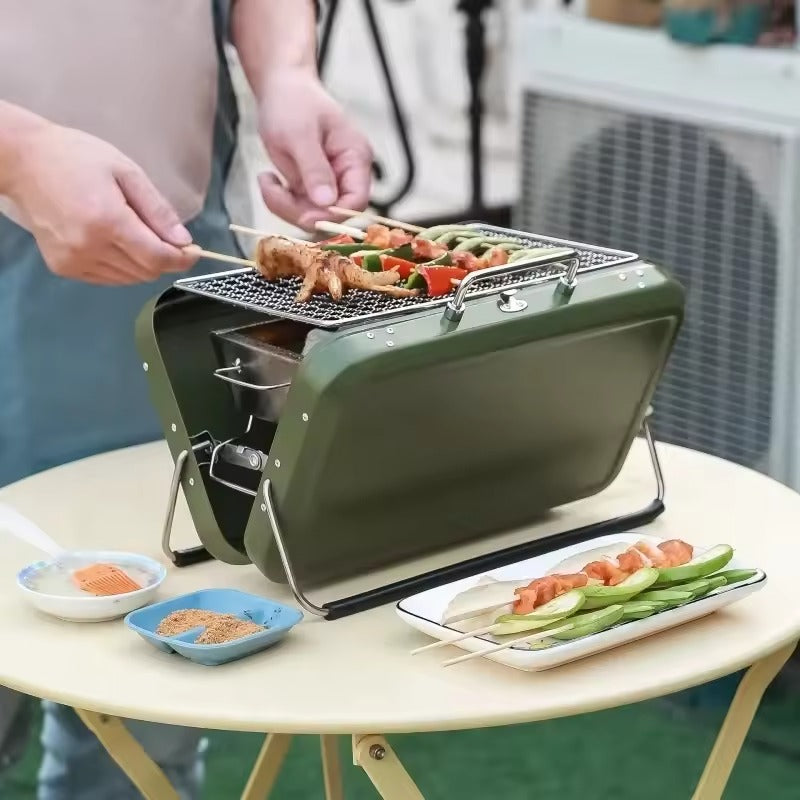 Opvouwbare BBQ Grill Draagbaar – Houtskool Barbecue voor Buiten