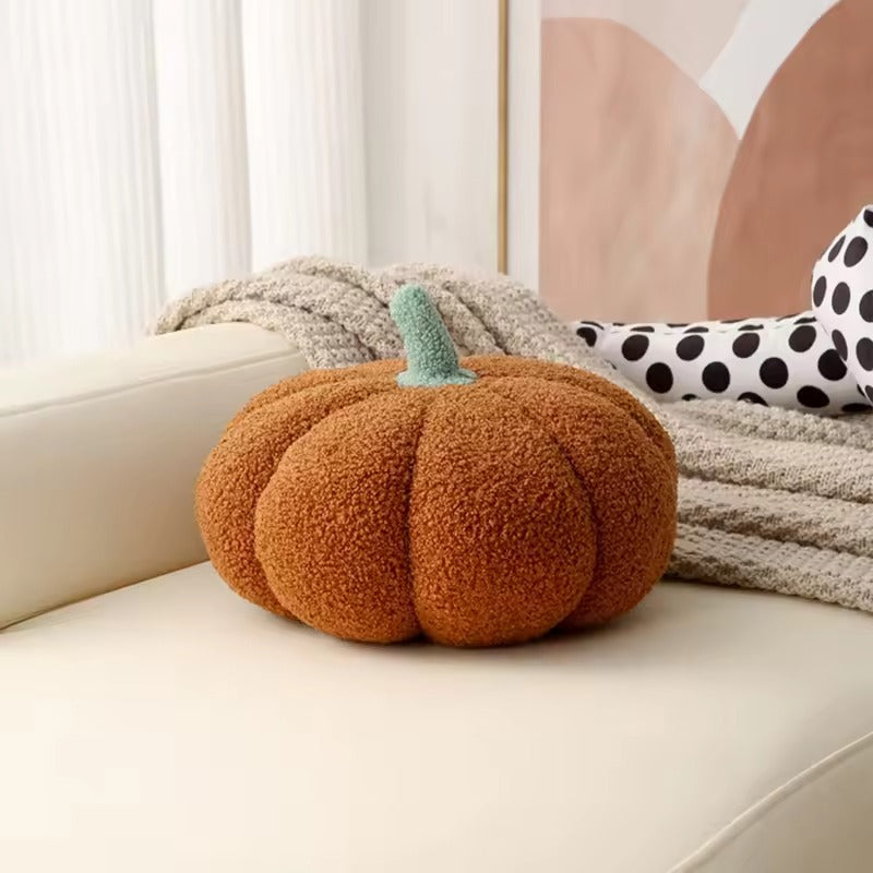 Pompoen Pluche Kussen – Herfst & Halloween Decoratie