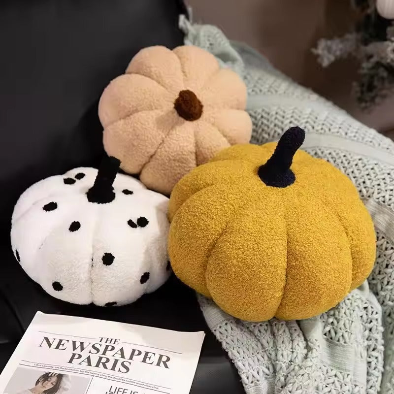 Pompoen Pluche Kussen – Herfst & Halloween Decoratie