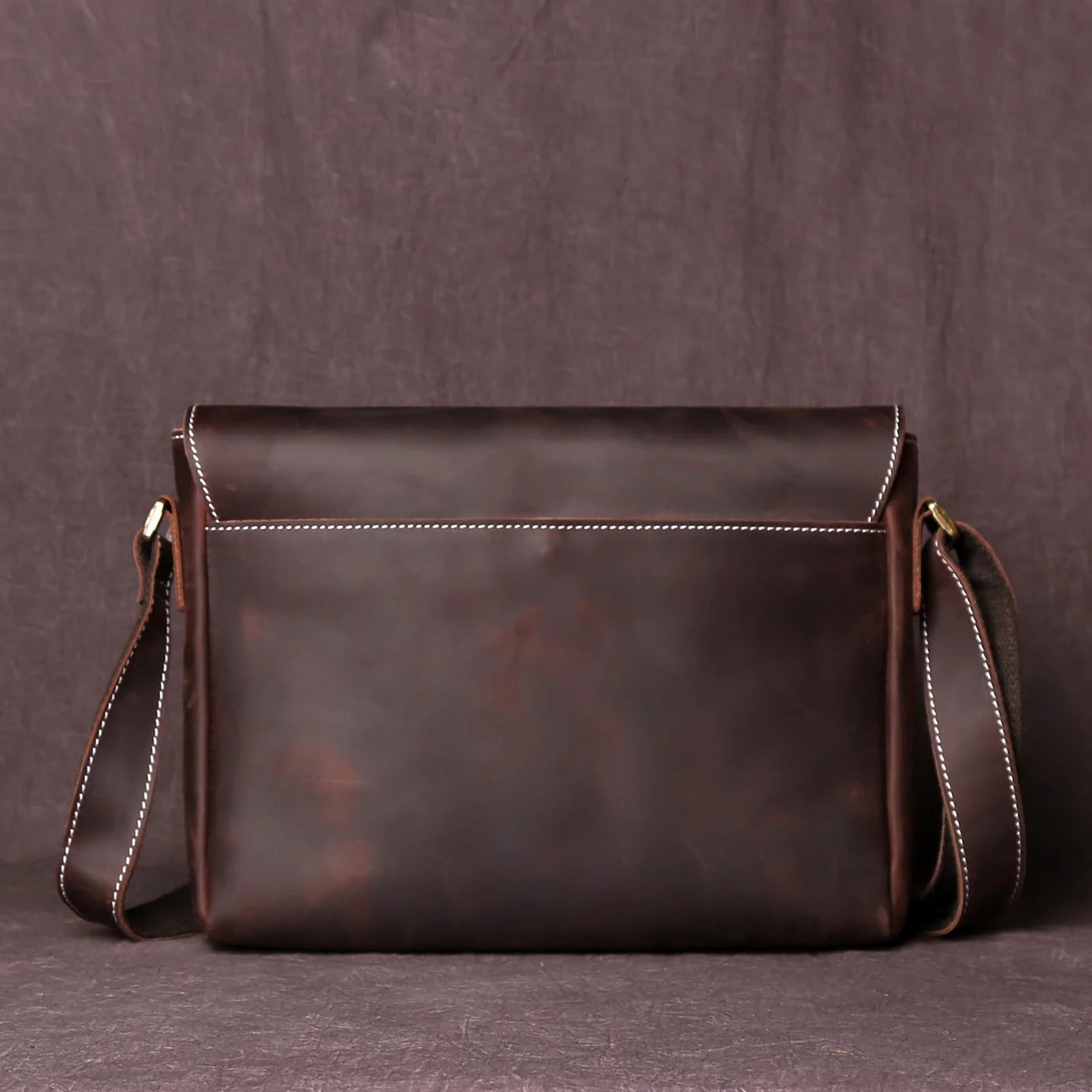 Leren Schoudertas Heren – Retro Crazy Horse Crossbody Bag