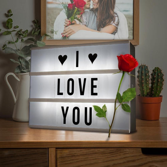 Cinema Lightbox A4 – Lichtbak met 84 Letters & Symbolen