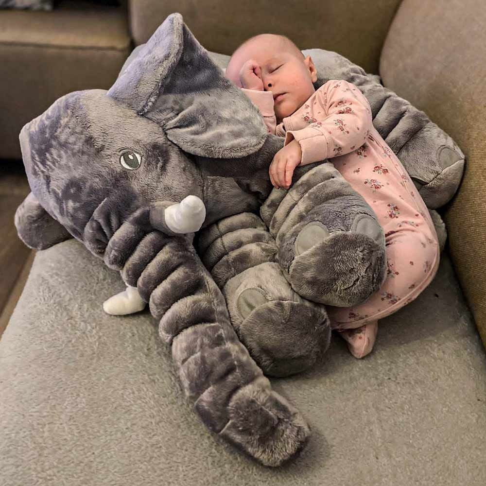 Olifant Knuffel XL 65cm – Zacht Pluche Kussen voor Kinderen & Baby’s