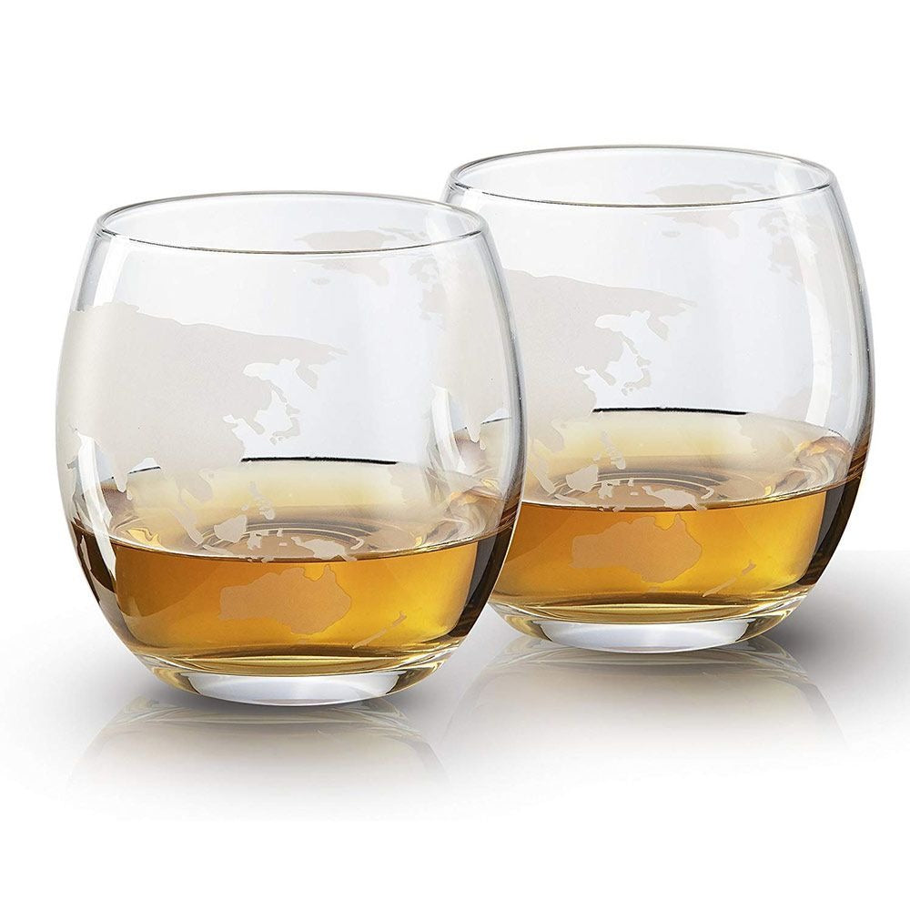 Globe Whiskey Decanter Set – Luxe Wereldbol Karaf met Glazen