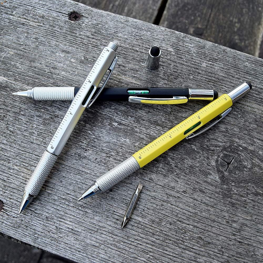 6-in-1 Multitool Pen – Multifunctionele Toolpen voor Klussers