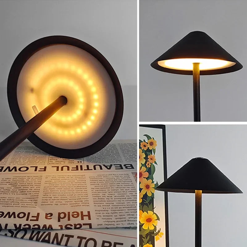 Elegante Draadloze Bureaulamp met Verstelbare Verlichting en Luxe Design