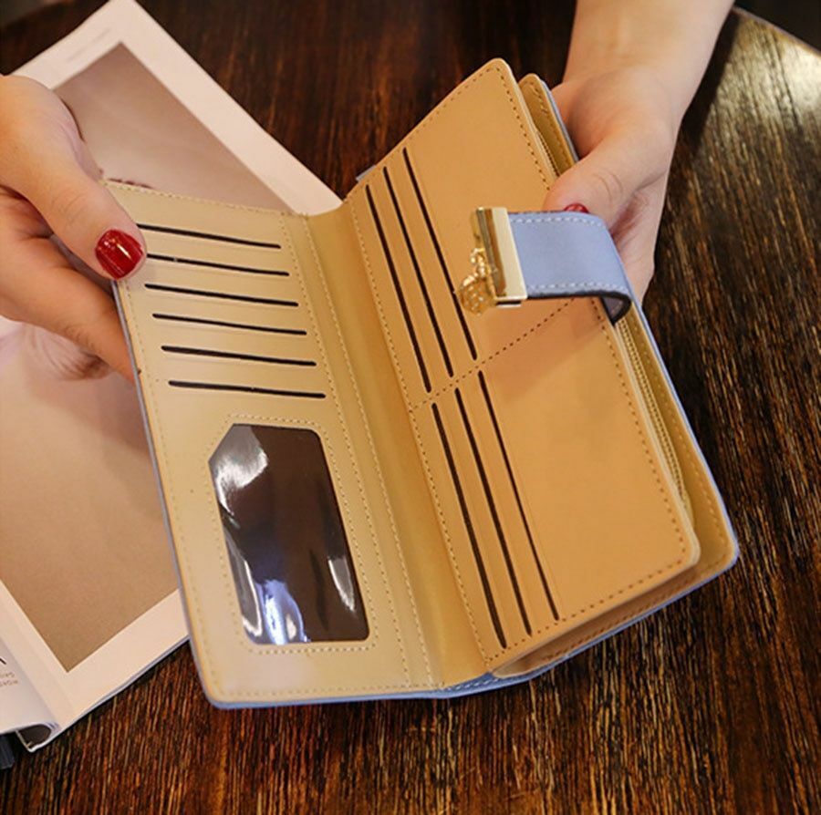 GoldenLeaf – Luxe Leren Portemonnee met Bladeren