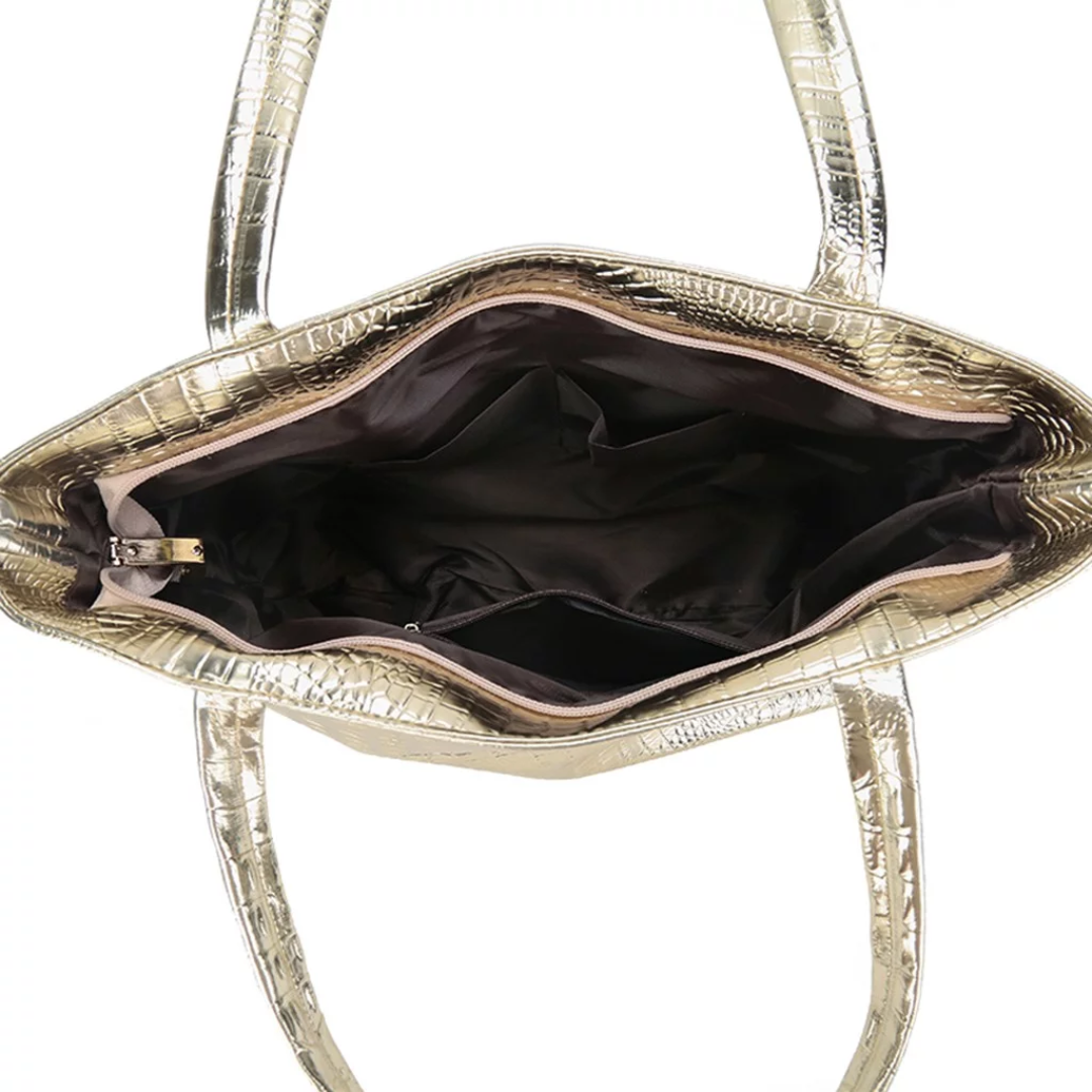 IsabellaBag – Luxe Schoudertas met Krokodillenprint