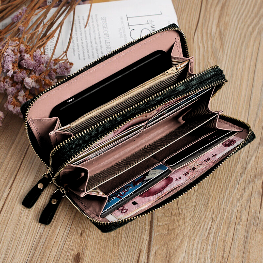 SleekWallet – Stijlvolle Doorgestikte Portemonnee