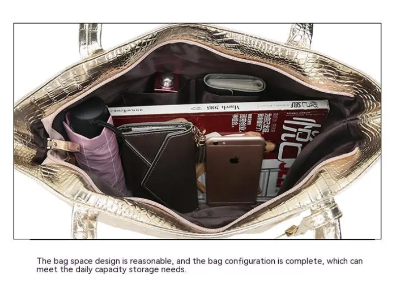 IsabellaBag – Luxe Schoudertas met Krokodillenprint