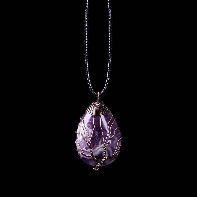 Seraphina Dropketting - Elegant Amethist Sieraad